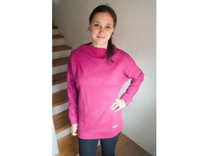 Mikina Hluchavka prošev fuchsiová