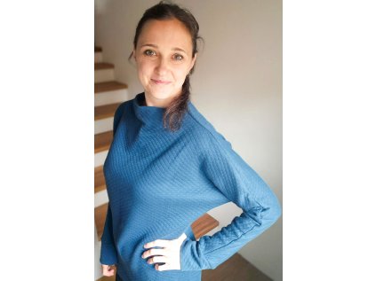 Mikina Hluchavka prošev petrolejová