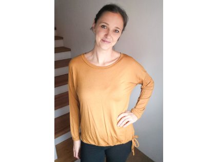 Dámské tričko Andělika lyocell hořčicové