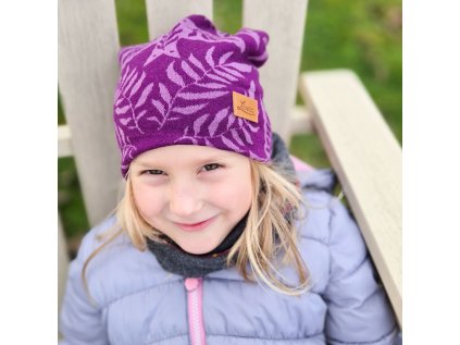 Merino čepice  ptáčci