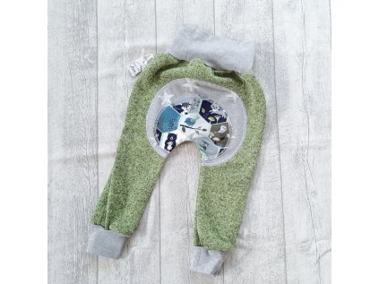 Teplaky svetr zelena liska 1