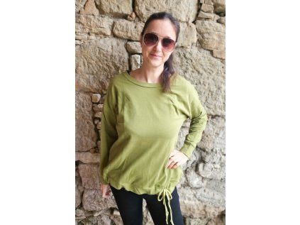 Mikina Andělika BIO bavlna olivová