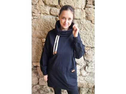 Mikina dlouhá černá