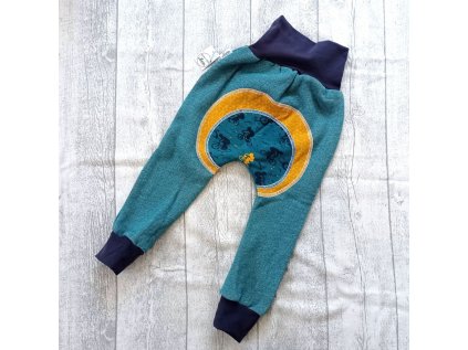 Dětské tepláky petrolej Kola 98/104