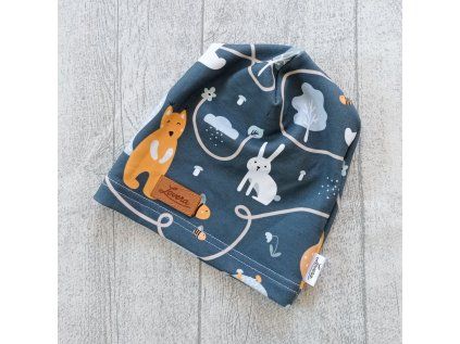 270 detska cepice liska a zajic