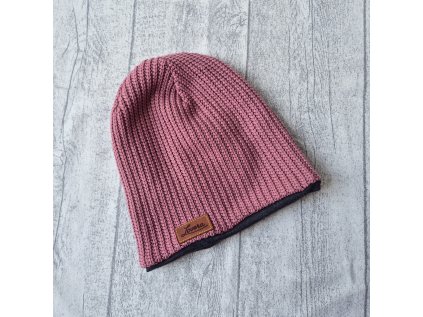 Dámská čepice Starorůžová