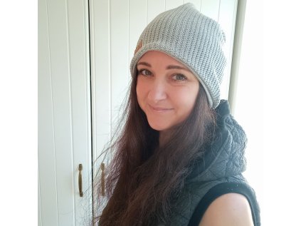 Čepice Šedá 42 - 48 cm