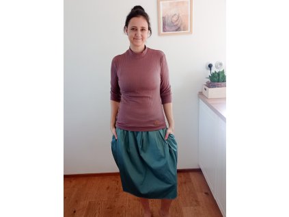 Rolák 3/4 rukáv Mauve