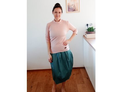 Dámský rolák 3/4 rukáv růžová