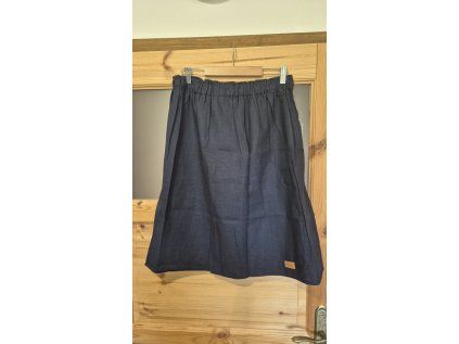 534 damska sukne len tmave modra