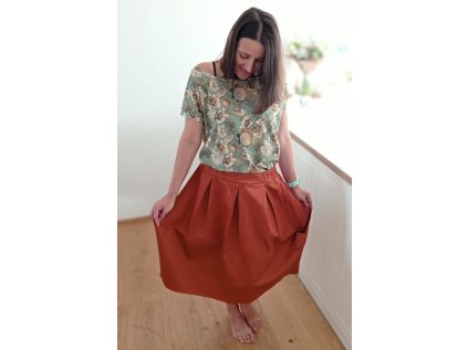 sukně diamant hneda