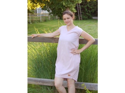 šaty balonove V růžové