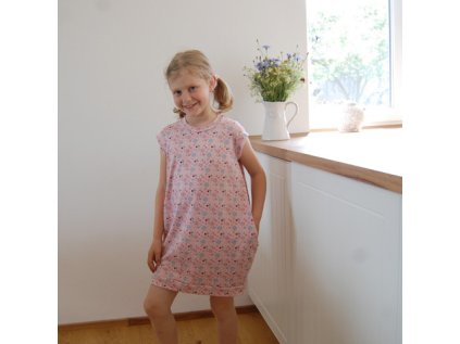 Dětské šaty kytičky