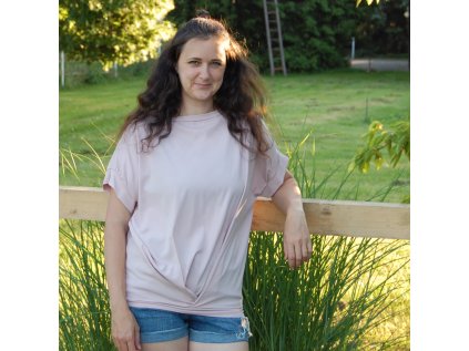 halenka ruzova viskoza