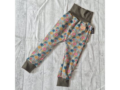 Dětské tepláky Květiny2