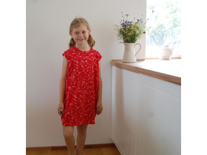 Dětské šaty červené