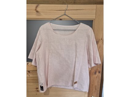 Dámská halenka Zvoneček len Světle růžová