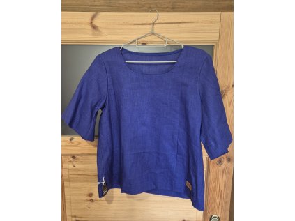 Dámská halenka Zvoneček len Námořnická modrá