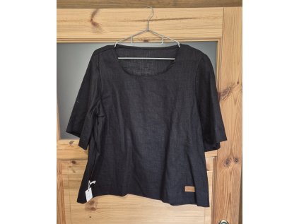 Dámská halenka Zvoneček len Černá