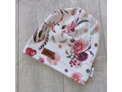 Dětská čepice Růže