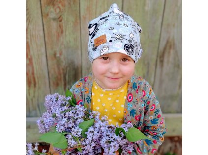 Dětská čepice Kočičky