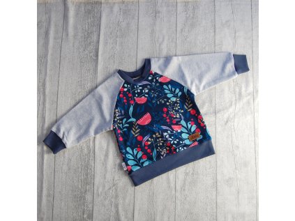 Dětská mikina květiny