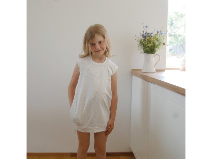 Dětské šaty barevné čárky varianta 2