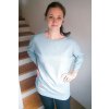 Dámské tričko Kontryhel dírkovaný úplet modrý
