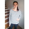 Dámské tričko Andělika bambusová viskóza pruhy