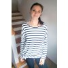 Dámské tričko Andělika bambusová viskóza pruhy
