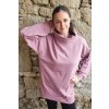 Dámská mikina dlouhá starorůžová