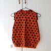 Dětské šaty puntíky na terakotě (Velikost dámské 110/116)