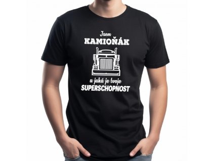 náhled Kamioňák superschopnost Pánské černé