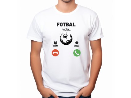 Pánské bílé fotbal volá