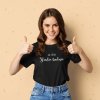 t shirt mockup featuring a happy woman showing her thumbs up m25773 r el2