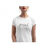 transparent mockup of the closeup of a woman wearing a round neck tee 21316 (15)