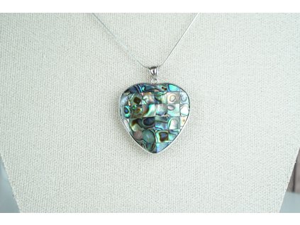 Srdce z Paua mušle - přívěšek