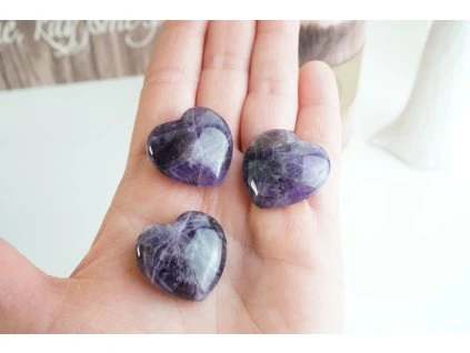 Ametyst srdce 3 cm