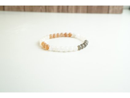 Náramek měsíční kámen – přírodní variace