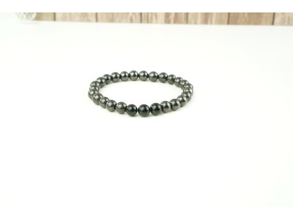 Hematit a Turmalín - náramek