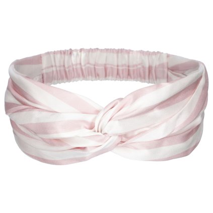 hedvabna celenka do vlasu lovesilk ruzovy prouzek