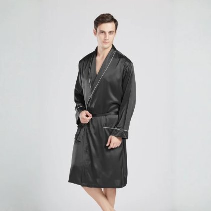 hedvabny cerny pansky zupan LOVESILK