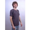 Unisex hedvábné triko s krátkým rukávem -  tmavě šedá