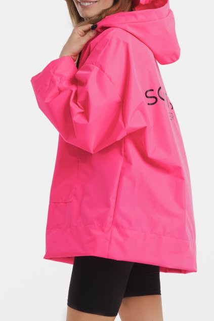Stylová pláštěnka SOULMATES • neon pink / neon růžová