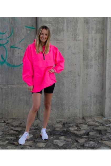 Stylová pláštěnka SOULMATES • neon pink / neon růžová