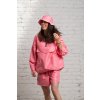 Dámská nepromokavá bunda SOULMATES přes hlavu • RŮŽOVÁ LOSOSOVÁ