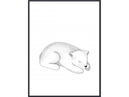Plakát Spící medvídek