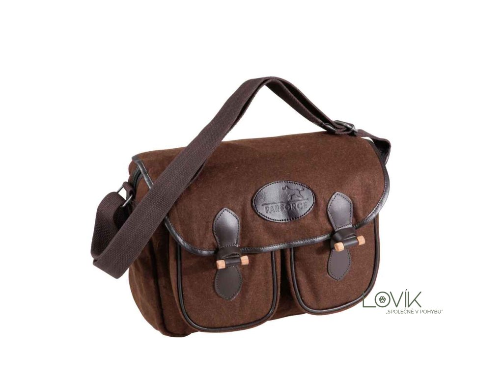 Lovecká taška z lodenu a kůže3