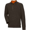 Lovecký svetr se zipem u krku Gamekeeper hnědý 1