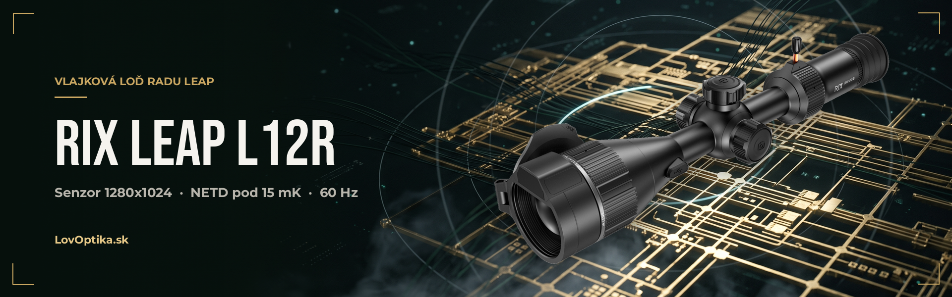 RIX LEAP L12R - senzor 1280x1024, NETD pod 15 mK